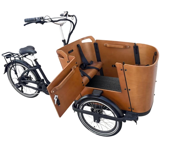 Electric Cargo Bikes with Baby Seat and Toddler Seat Options